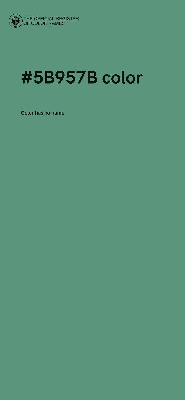 #5B957B color image
