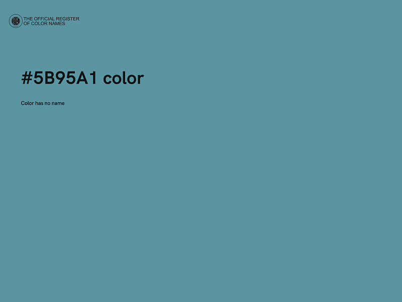 #5B95A1 color image