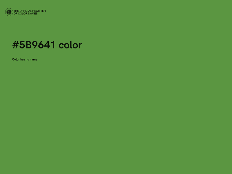 #5B9641 color image