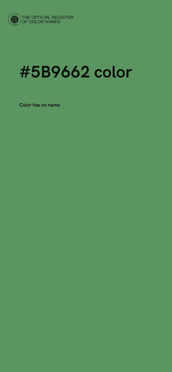 #5B9662 color image