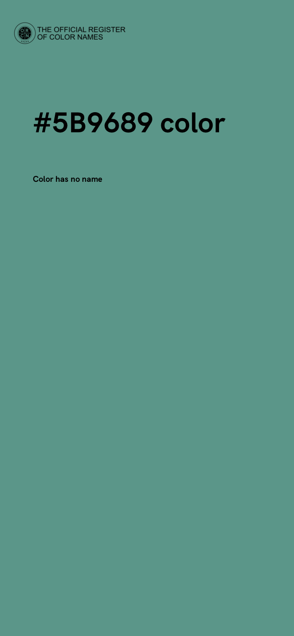 #5B9689 color image