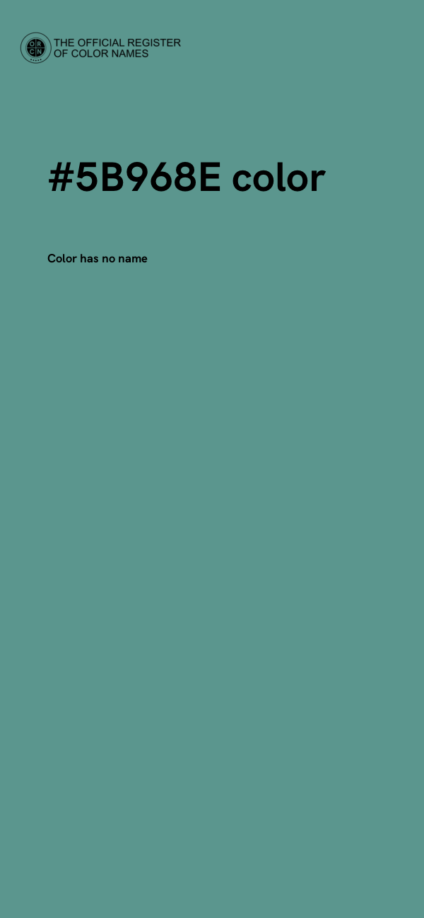#5B968E color image