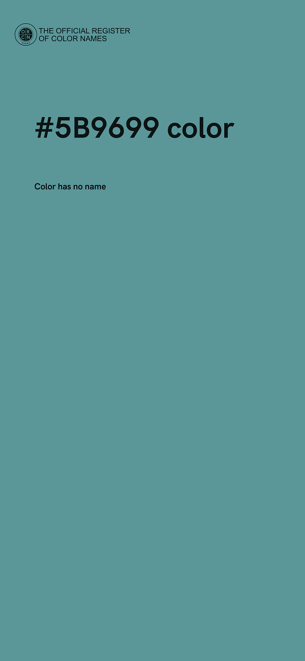 #5B9699 color image