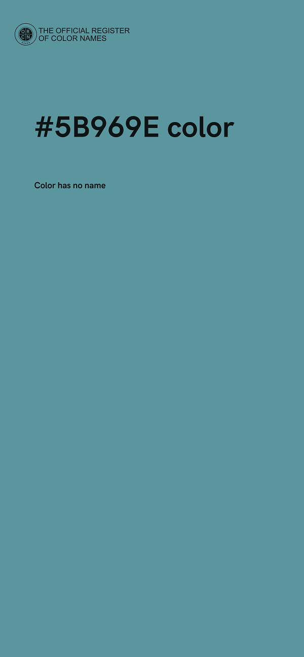 #5B969E color image