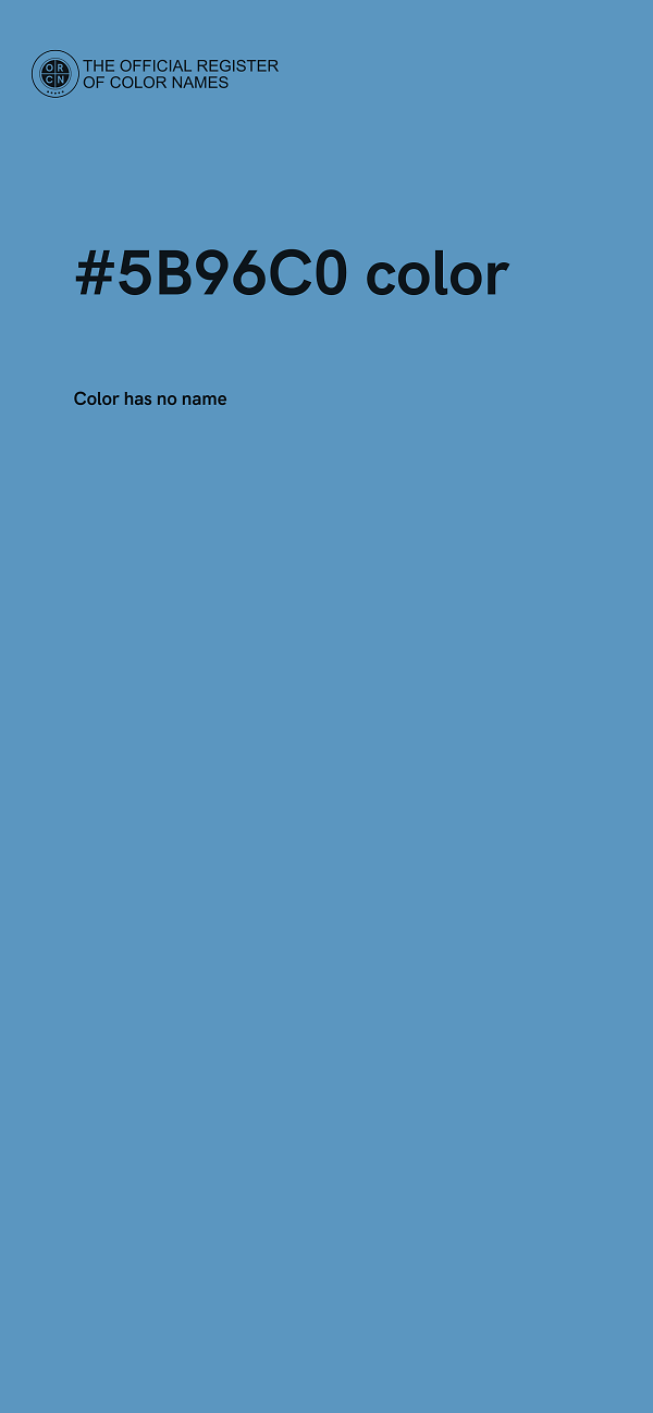#5B96C0 color image