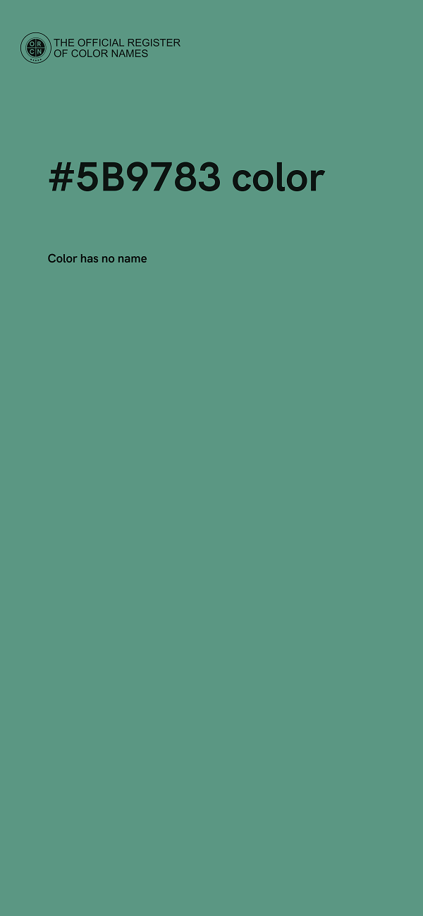 #5B9783 color image