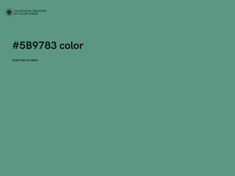 #5B9783 color image