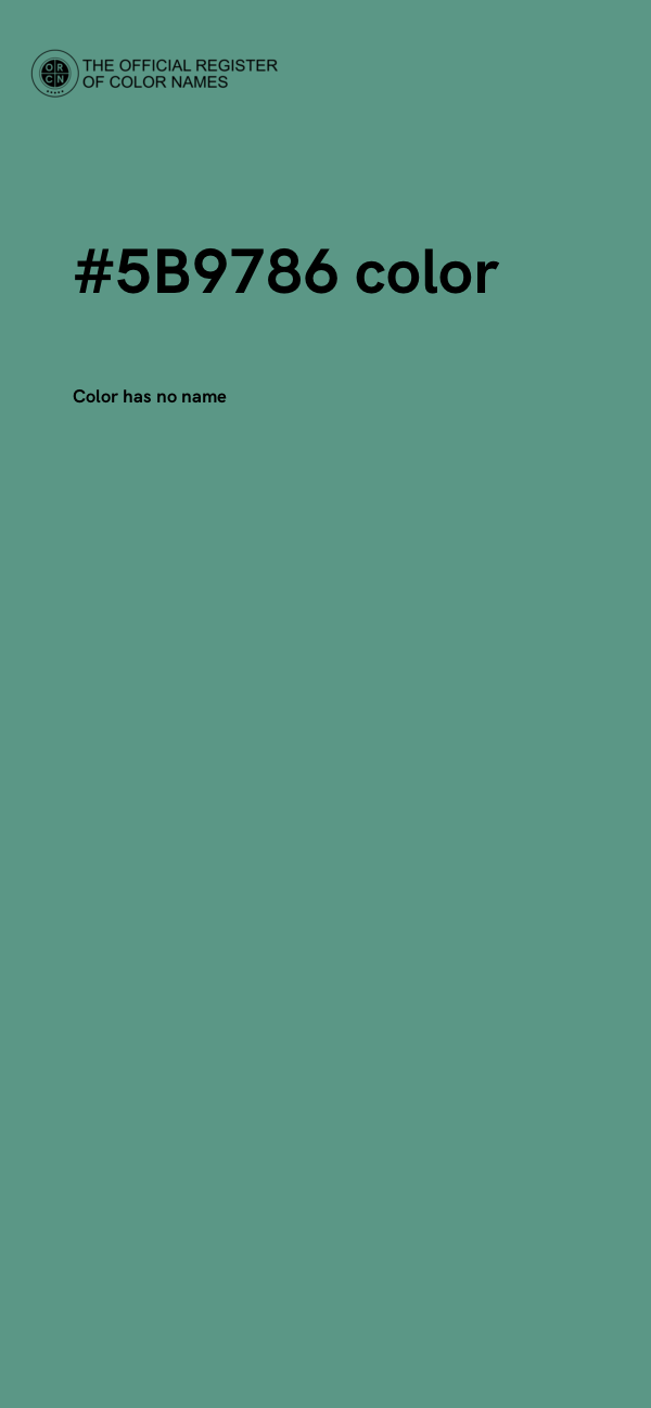 #5B9786 color image