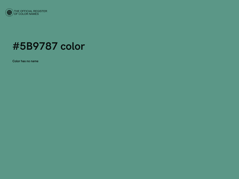 #5B9787 color image