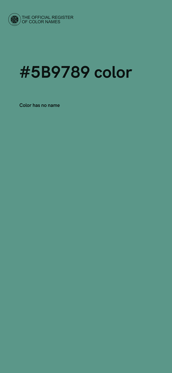#5B9789 color image