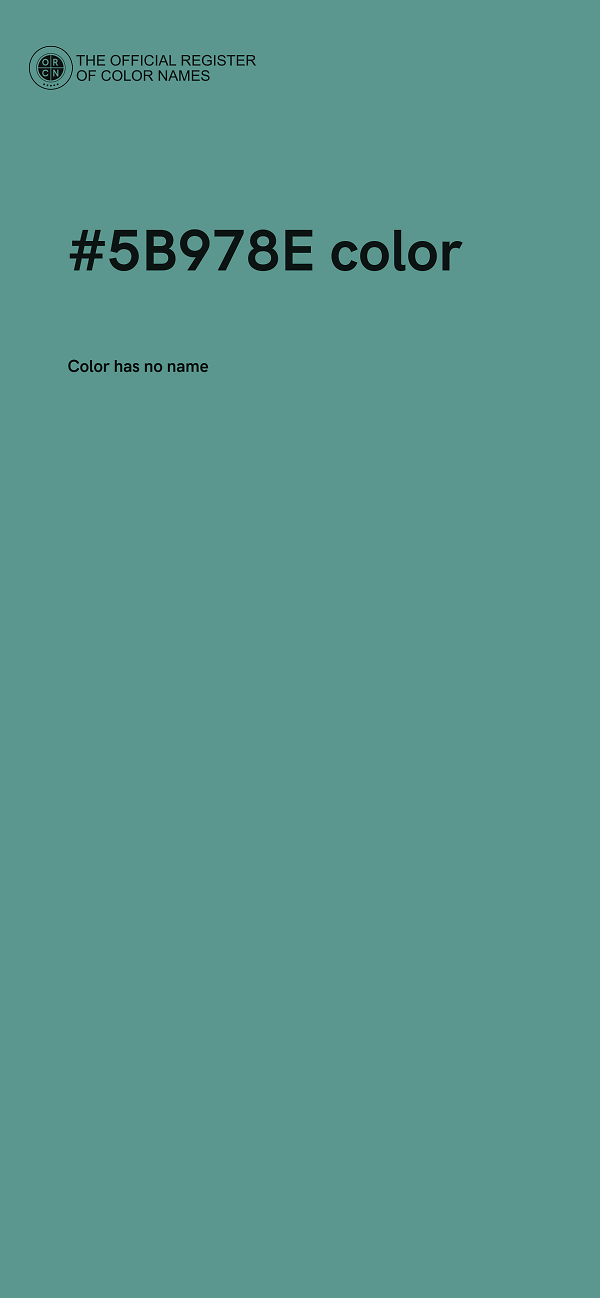 #5B978E color image