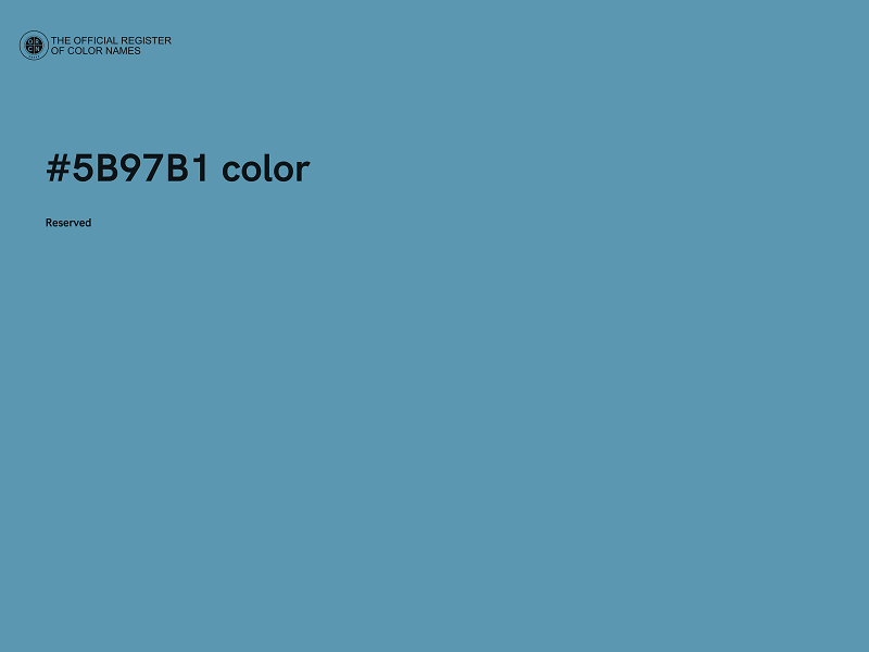 #5B97B1 color image