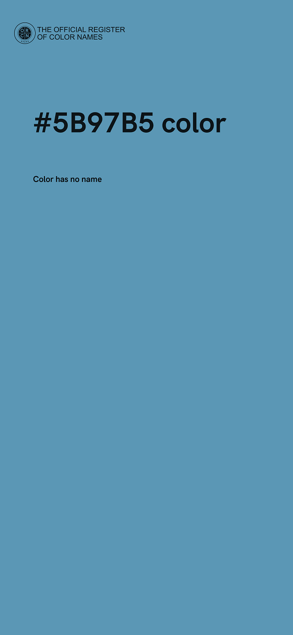 #5B97B5 color image