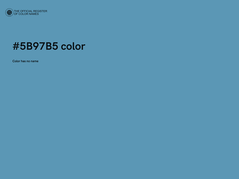 #5B97B5 color image