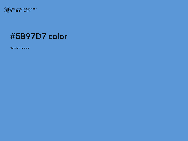 #5B97D7 color image