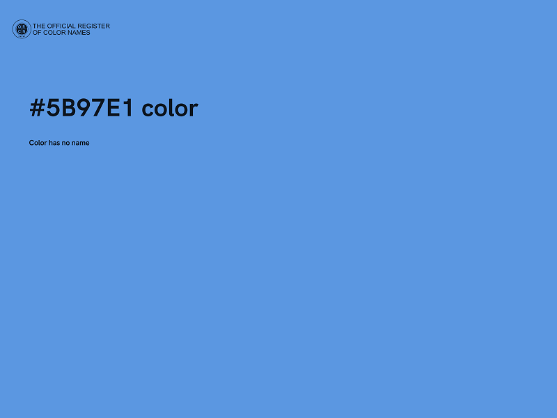 #5B97E1 color image