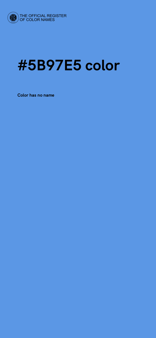 #5B97E5 color image