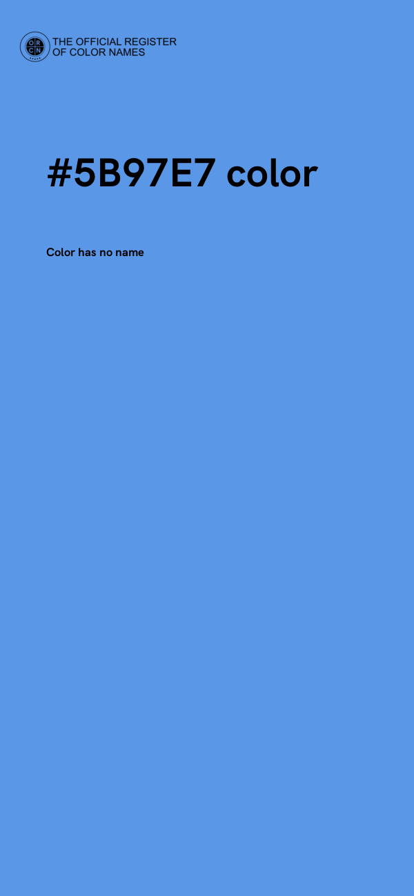 #5B97E7 color image