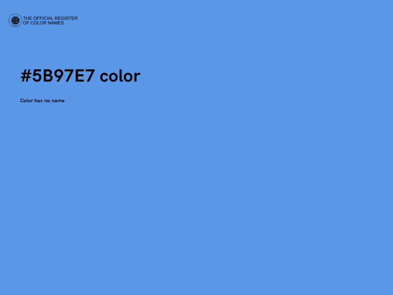#5B97E7 color image