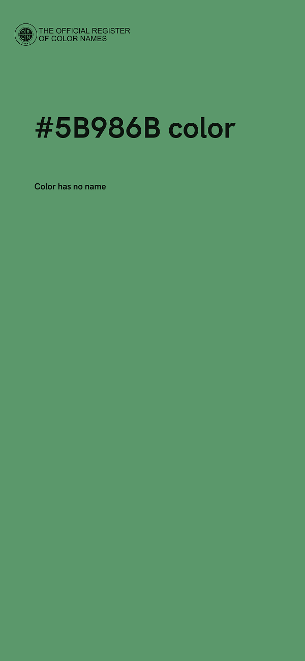 #5B986B color image