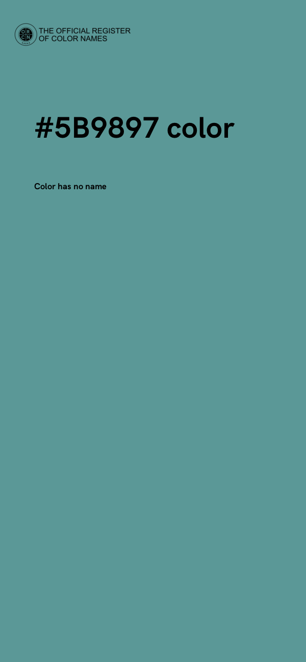 #5B9897 color image
