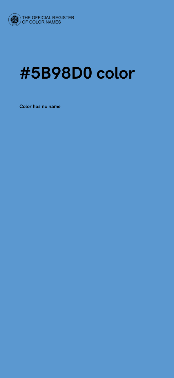 #5B98D0 color image