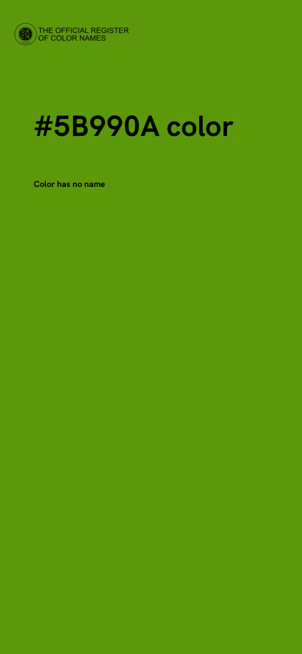 #5B990A color image