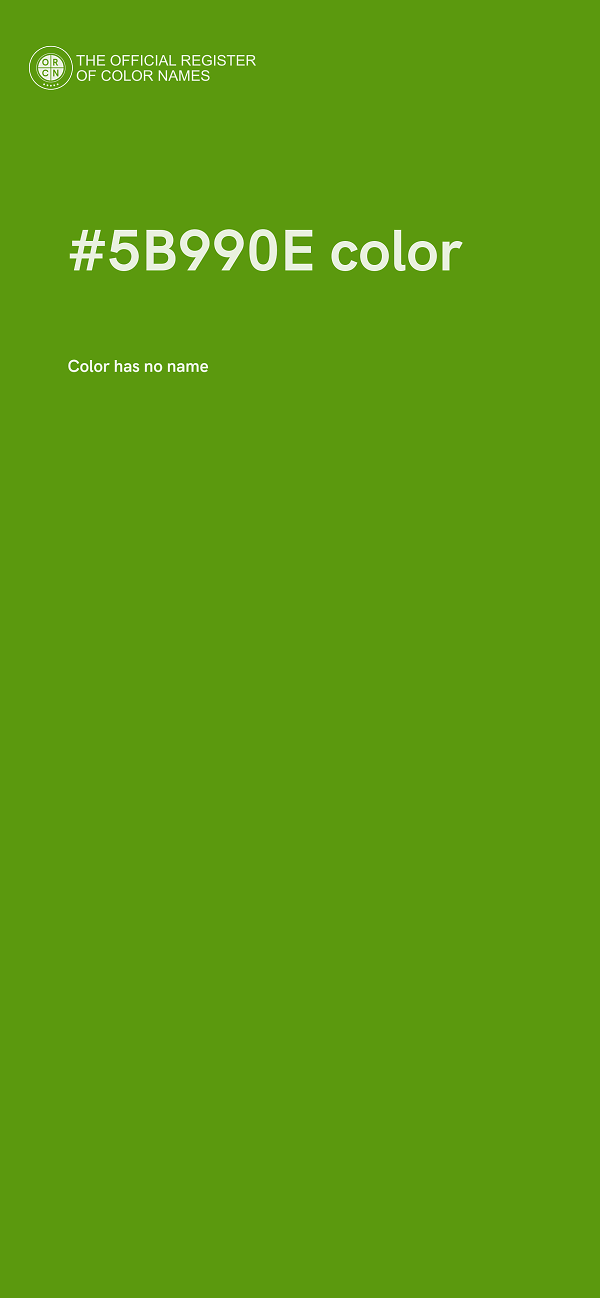 #5B990E color image