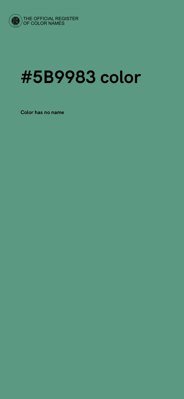 #5B9983 color image