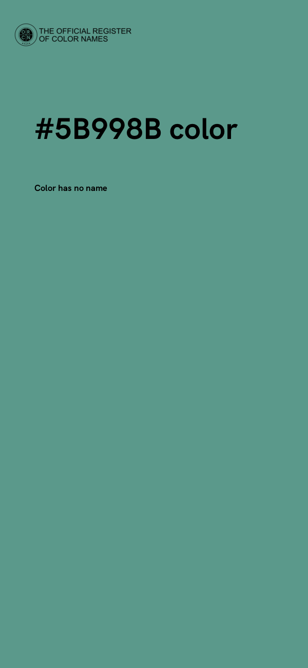 #5B998B color image