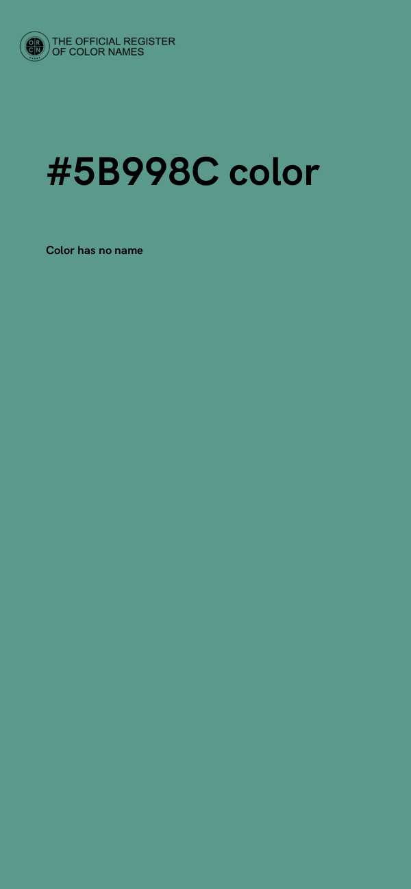 #5B998C color image