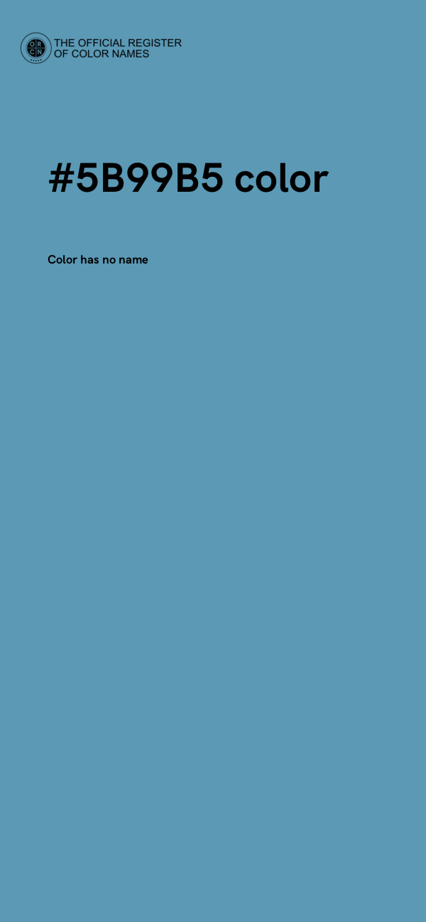 #5B99B5 color image