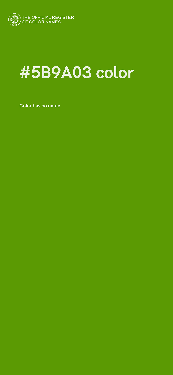 #5B9A03 color image