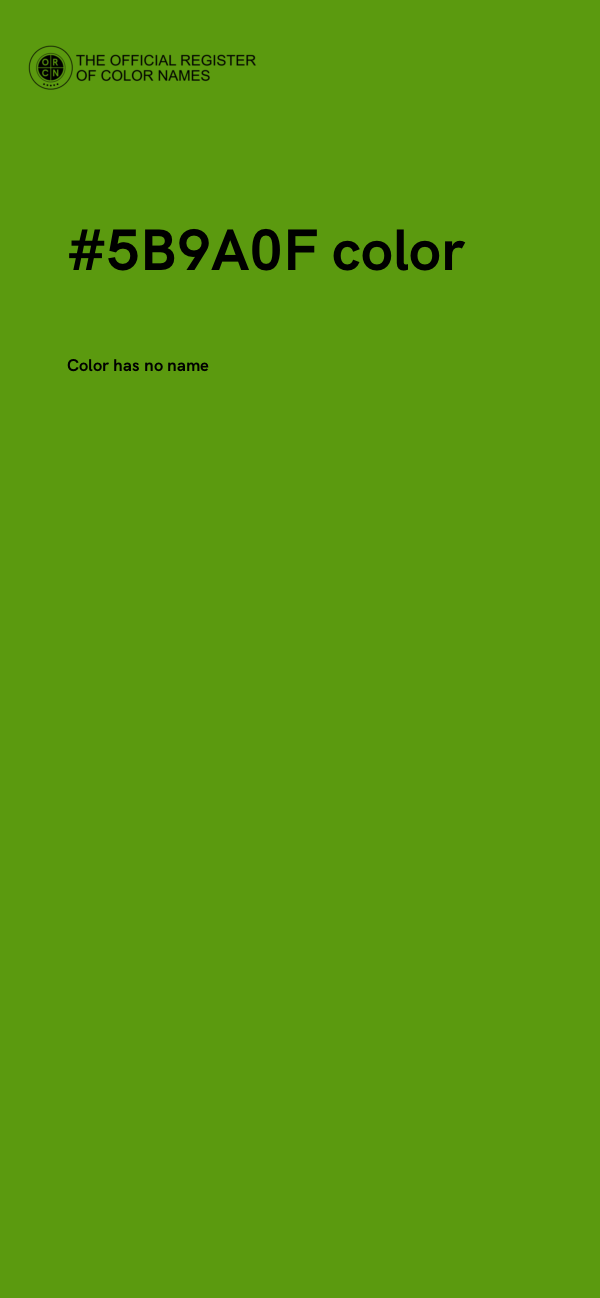 #5B9A0F color image