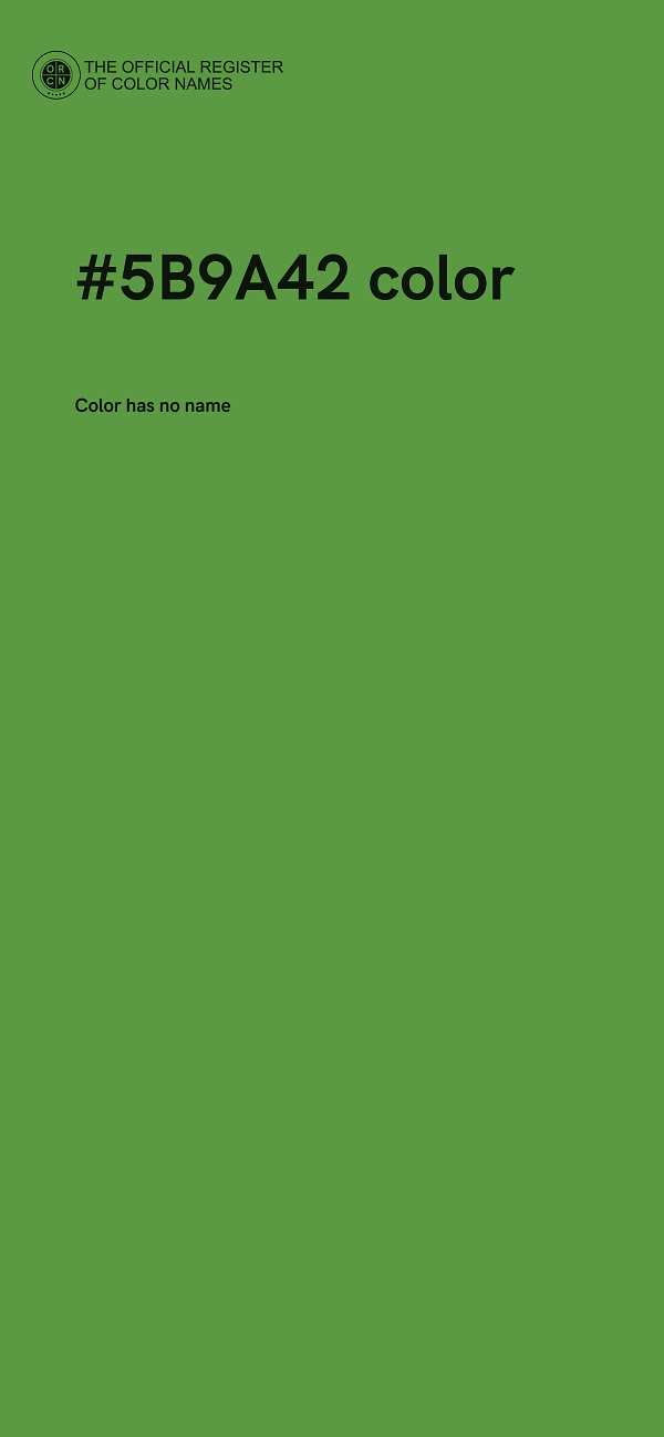 #5B9A42 color image