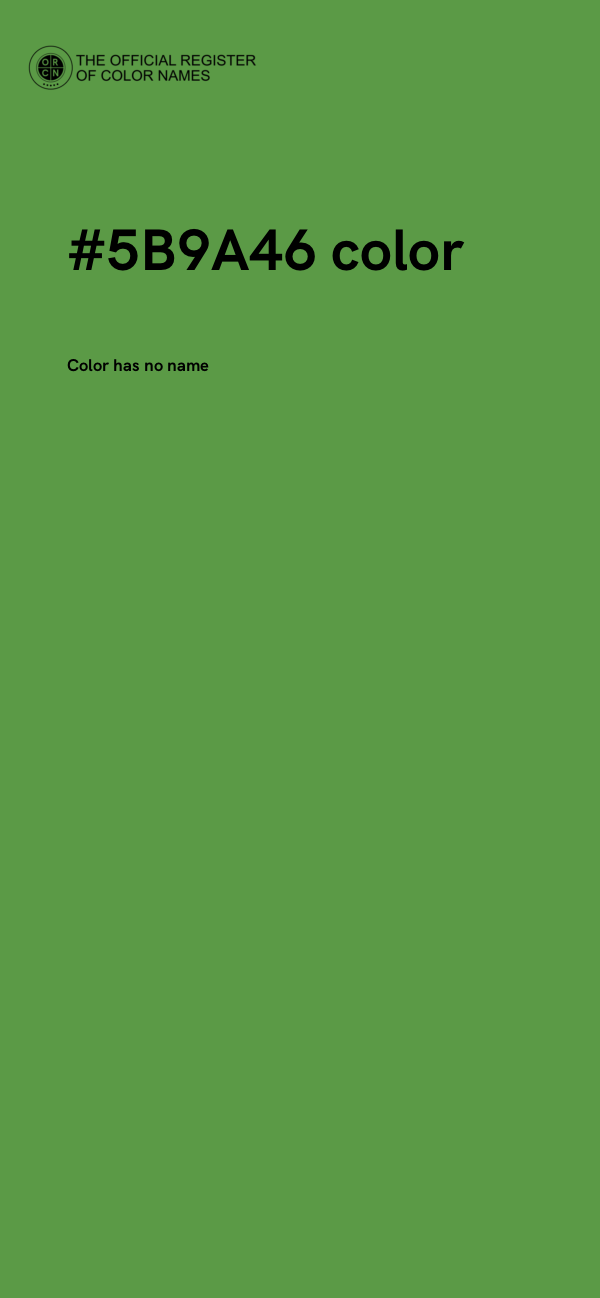 #5B9A46 color image
