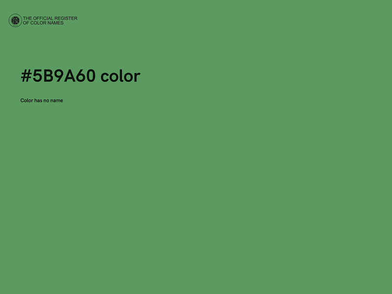 #5B9A60 color image