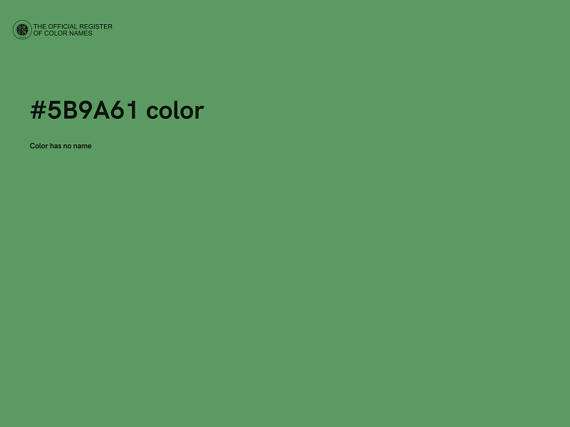 #5B9A61 color image