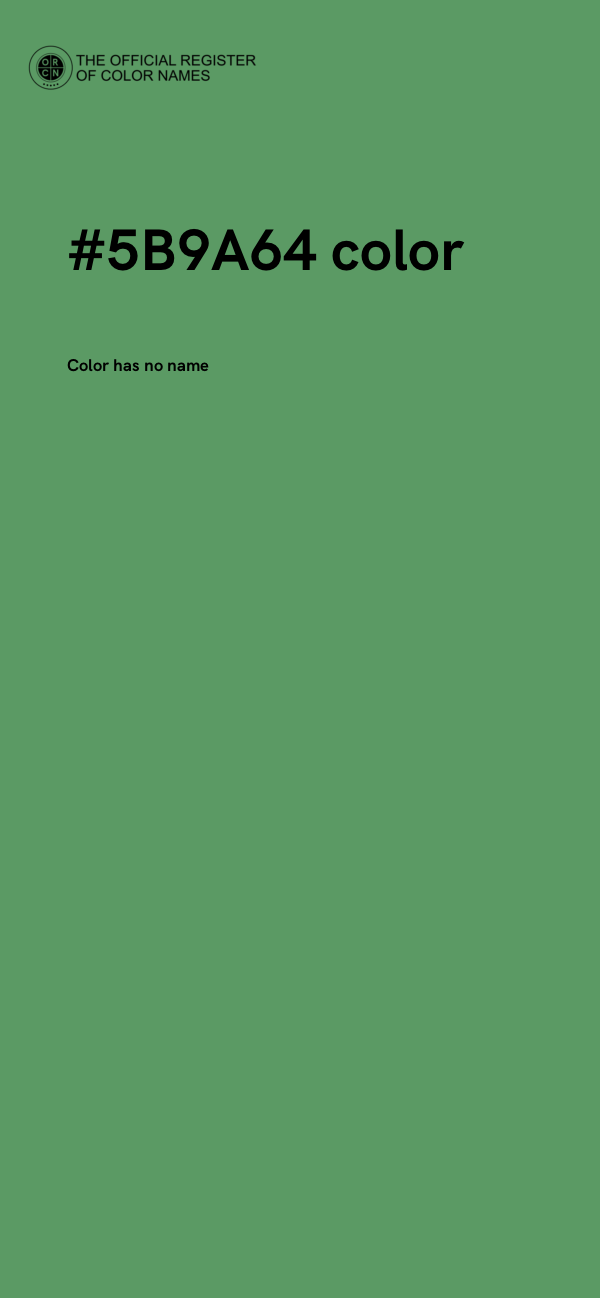 #5B9A64 color image