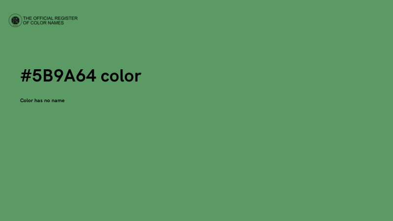 #5B9A64 color image
