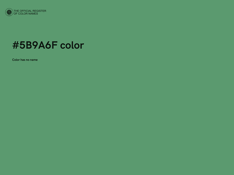 #5B9A6F color image