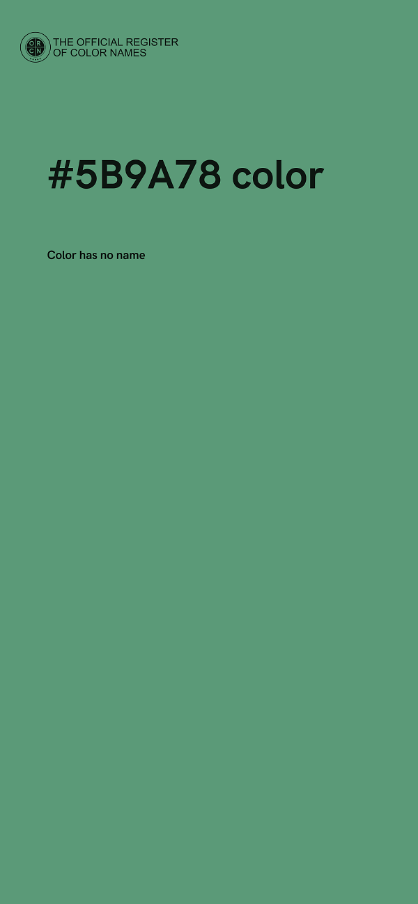 #5B9A78 color image