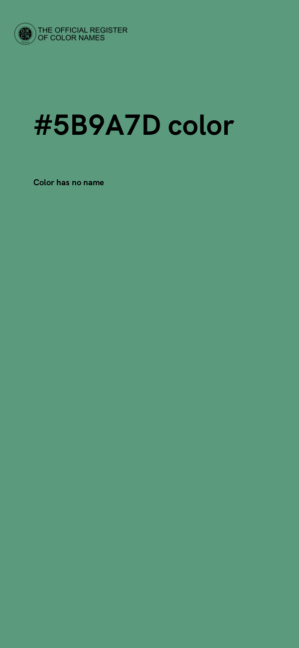 #5B9A7D color image