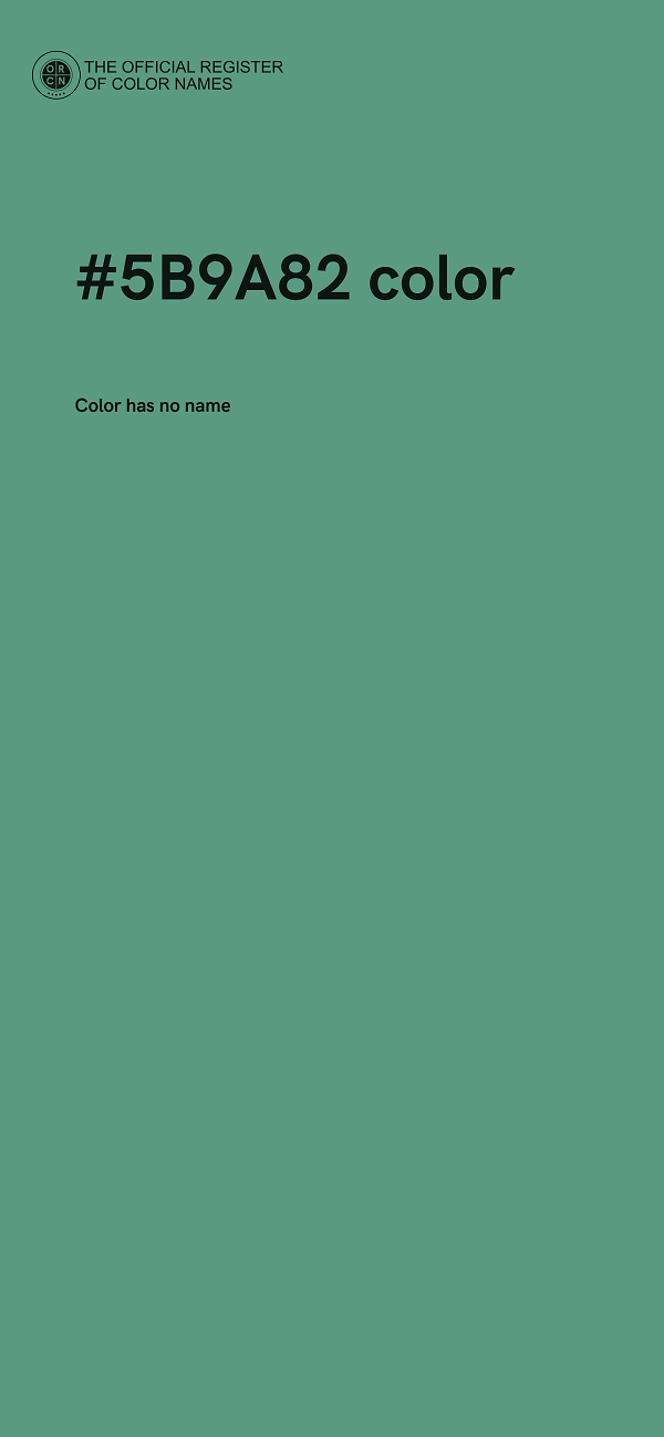 #5B9A82 color image