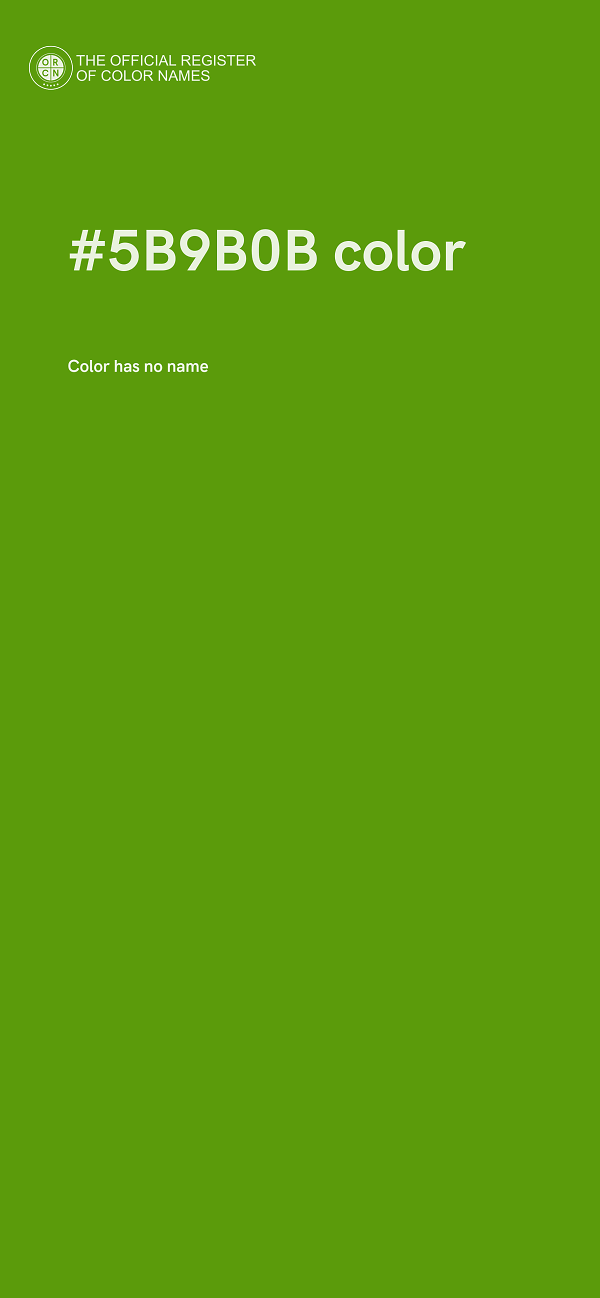 #5B9B0B color image