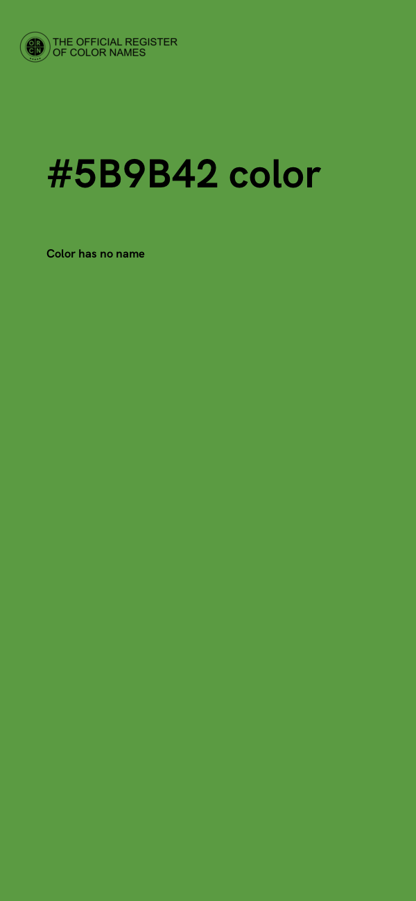 #5B9B42 color image