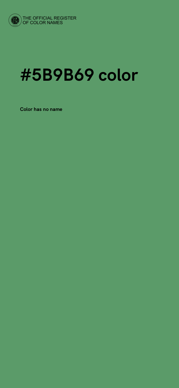 #5B9B69 color image