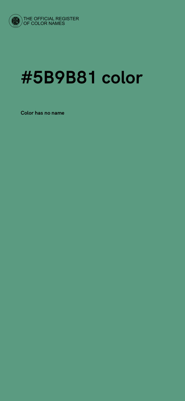 #5B9B81 color image
