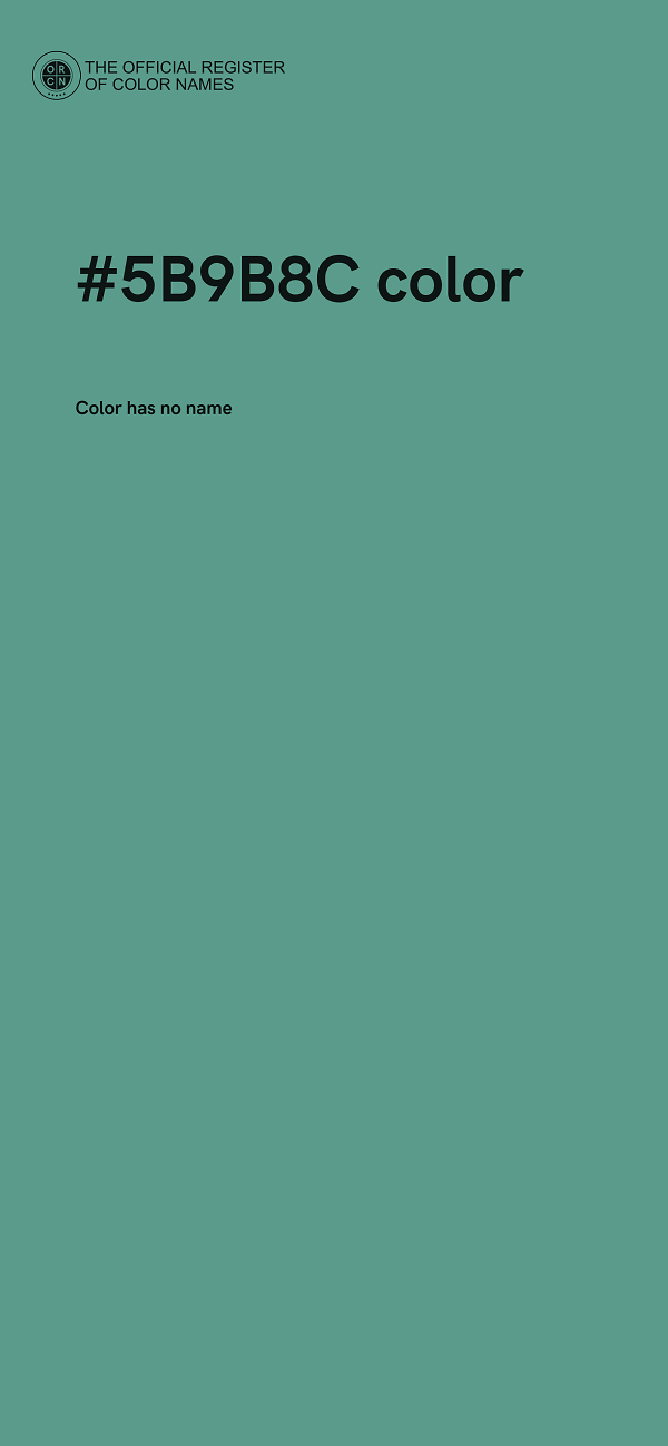 #5B9B8C color image