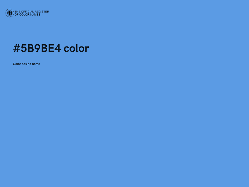 #5B9BE4 color image